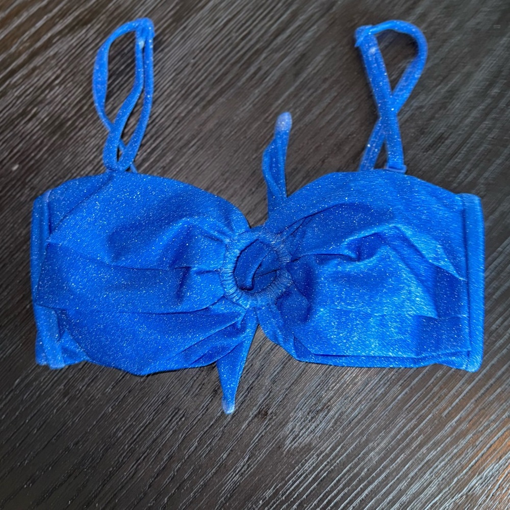 OneOne Striking Blue Bikini with Adjustable Straps and Balconette Design | NWT